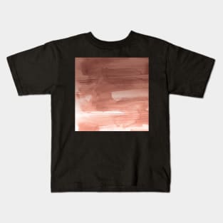 Rose Gold Watercolor splash Kids T-Shirt